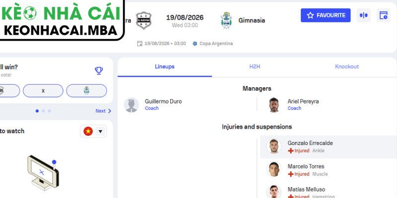 Soi Kèo Deportivo Riestra vs Gimnasia La Plata (03:00 19/08, Cúp Argentina) 4 Dự đoán kết quả trận Deportivo Riestra vs Gimnasia La Plata (03:00 19/08, Cúp Argentina)