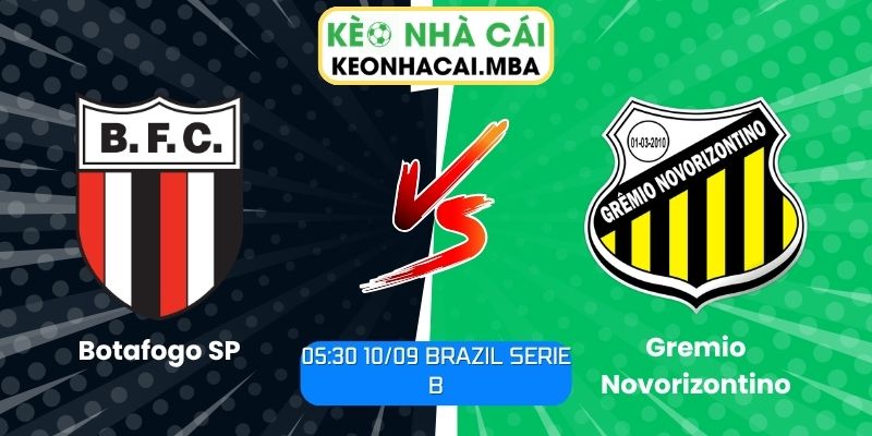 Soi Kèo Botafogo SP vs Gremio Novorizontino (05:30 10/09, Brazil Serie B) 1 Botafogo SP vs Gremio Novorizontino